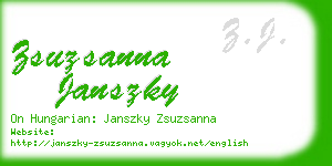 zsuzsanna janszky business card